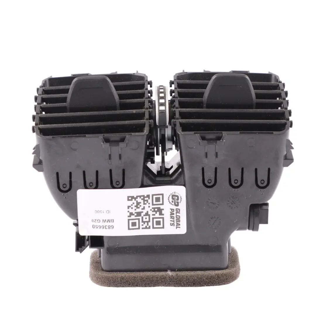 Vent Grille BMW G20 G21 Center Tunel Rear Nozzle Black to Air with Part number 6836650 Air Vent Grille BMW G20 G21 Center Tunel Rear Nozzle Black - SKU 6836650 - Part number 6836650