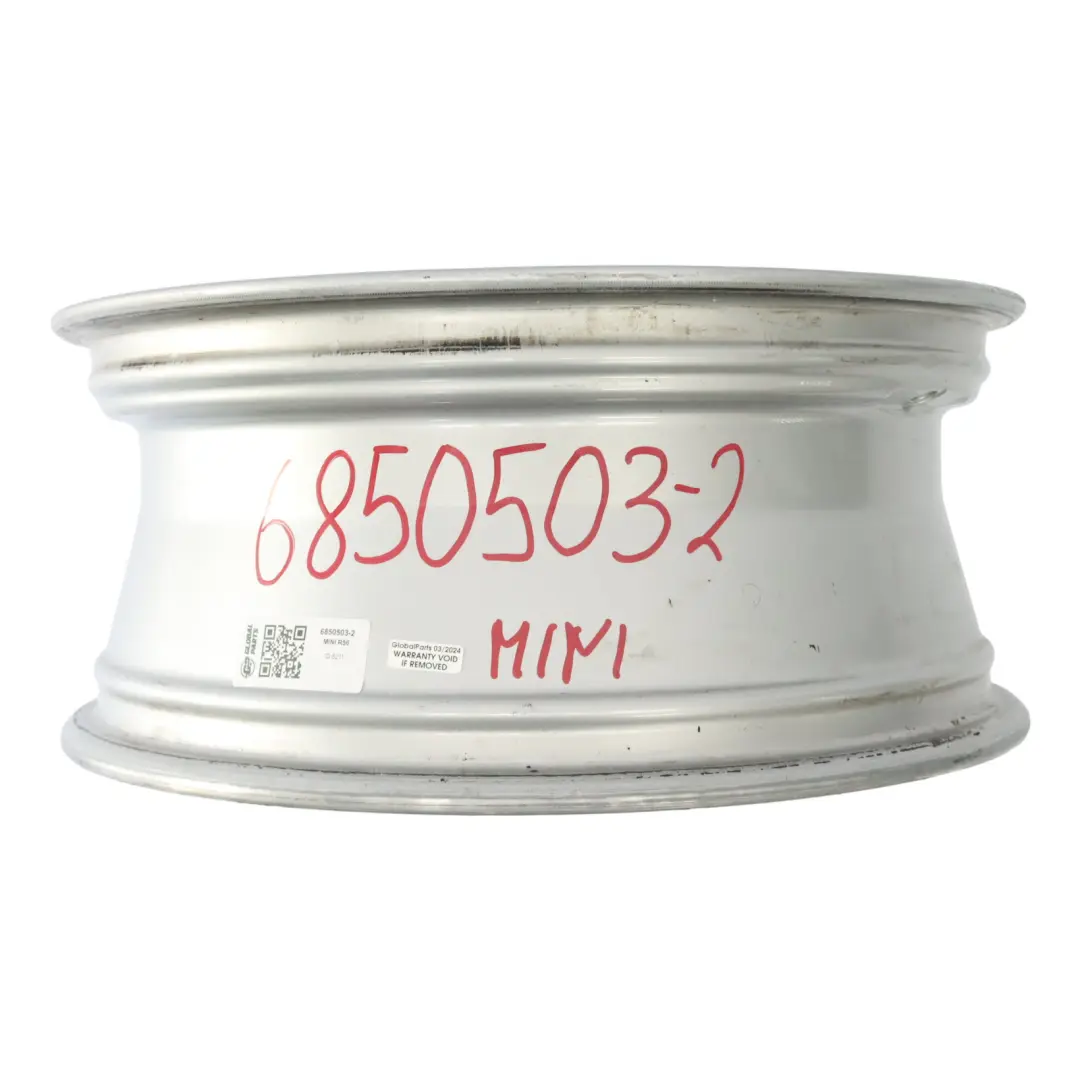 Llanta de aleación plateada 17" ET:48 7J para Mini Cooper One R55 R56 R57 R58 con número de pieza 6850503 Mini Cooper One R55 R56 R57 R58 Llanta de aleación plateada 17" ET:48 7J - SKU 6850503-2 - Número de pieza 6850503