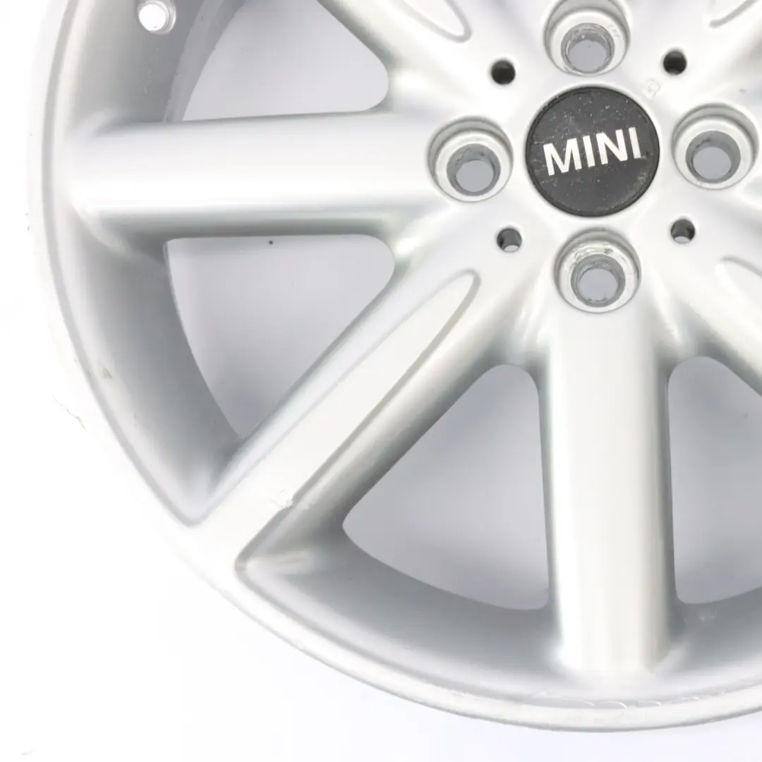 Mini Cooper One R55 R56 R57 R58 Silberne Alufelge Alu Felge 17" ET:48 7J - SKU 6850503-2 - Teilenummer 6850503