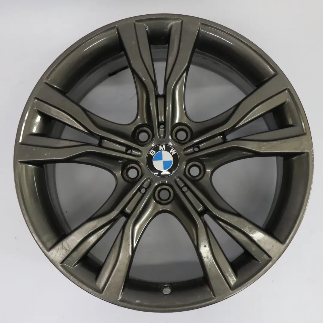 BMW F45 F46 Ferric Grey Alloy Wheel Rim 18" Y Spoke 484 ET:57 8J - SKU 6855093-3 - Part number 6855093