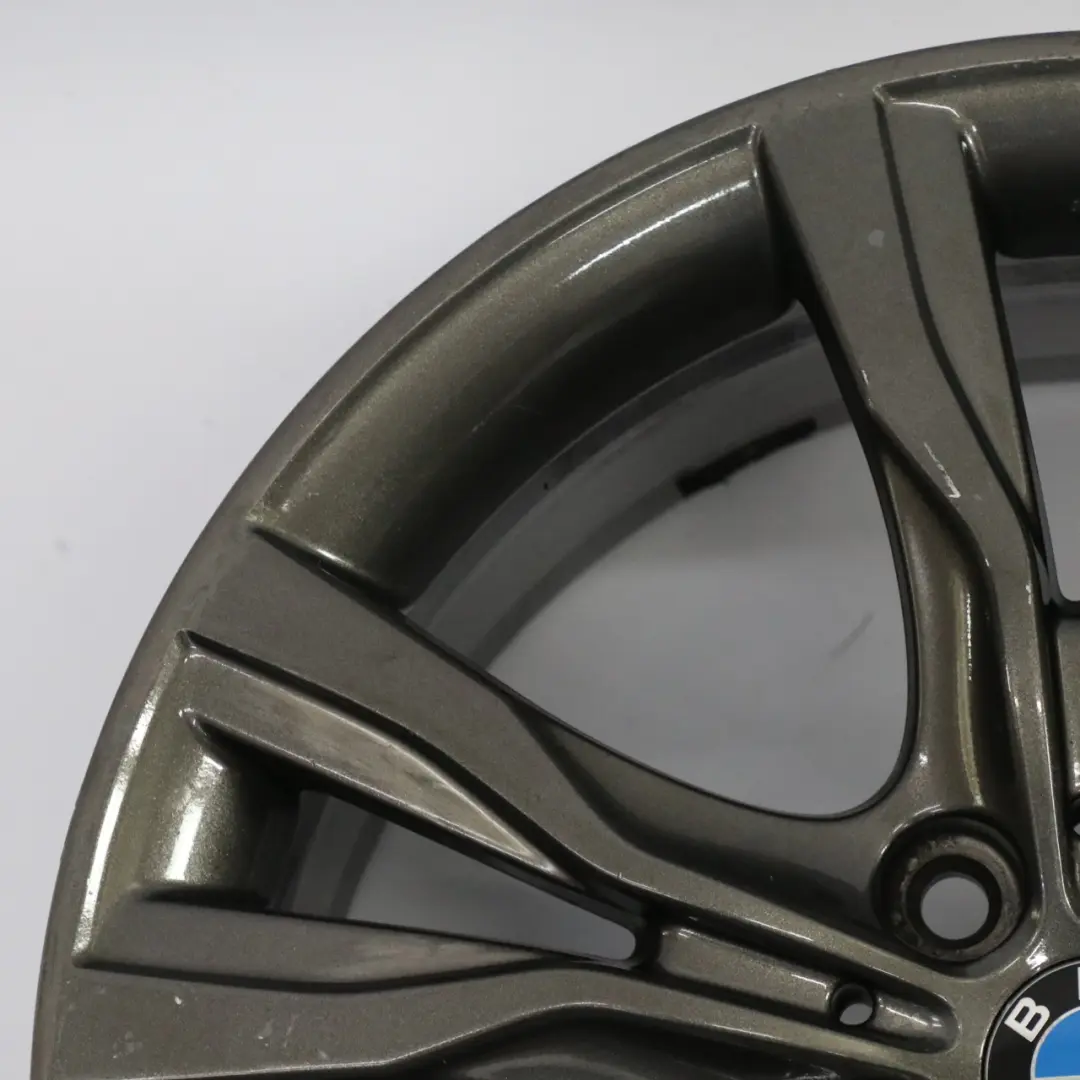 Ferric Grey Alloy Wheel Rim 18" Y Spoke 484 ET:57 8J to BMW F45 F46 with Part number 6855093 BMW F45 F46 Ferric Grey Alloy Wheel Rim 18" Y Spoke 484 ET:57 8J - SKU 6855093-3 - Part number 6855093