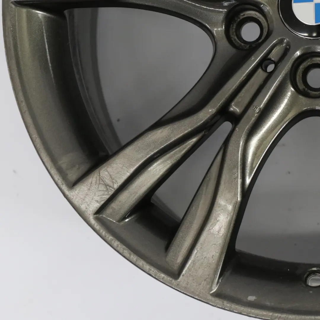 Ferric Grey Alloy Wheel Rim 18" Y Spoke 484 ET:57 8J to BMW F45 F46 with Part number 6855093 BMW F45 F46 Ferric Grey Alloy Wheel Rim 18" Y Spoke 484 ET:57 8J - SKU 6855093-3 - Part number 6855093