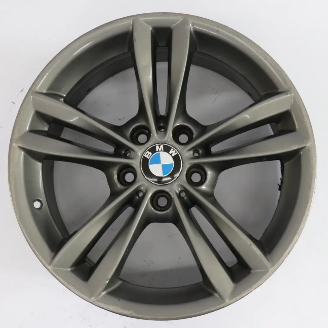 BMW F30 F31 F34 LCI Grey Alloy Wheel Rim 18" V Spoke 658 8J ET:34 - SKU 6866306-1 - Part number 6866306