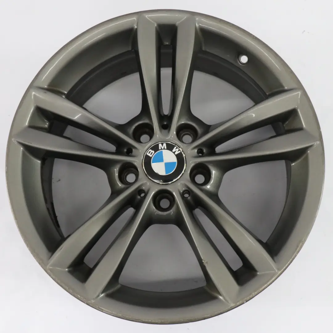 BMW F30 F31 F34 LCI Grey Alloy Wheel Rim 18" V Spoke 658 8J ET:34 - SKU 6866306-2 - Part number 6866306