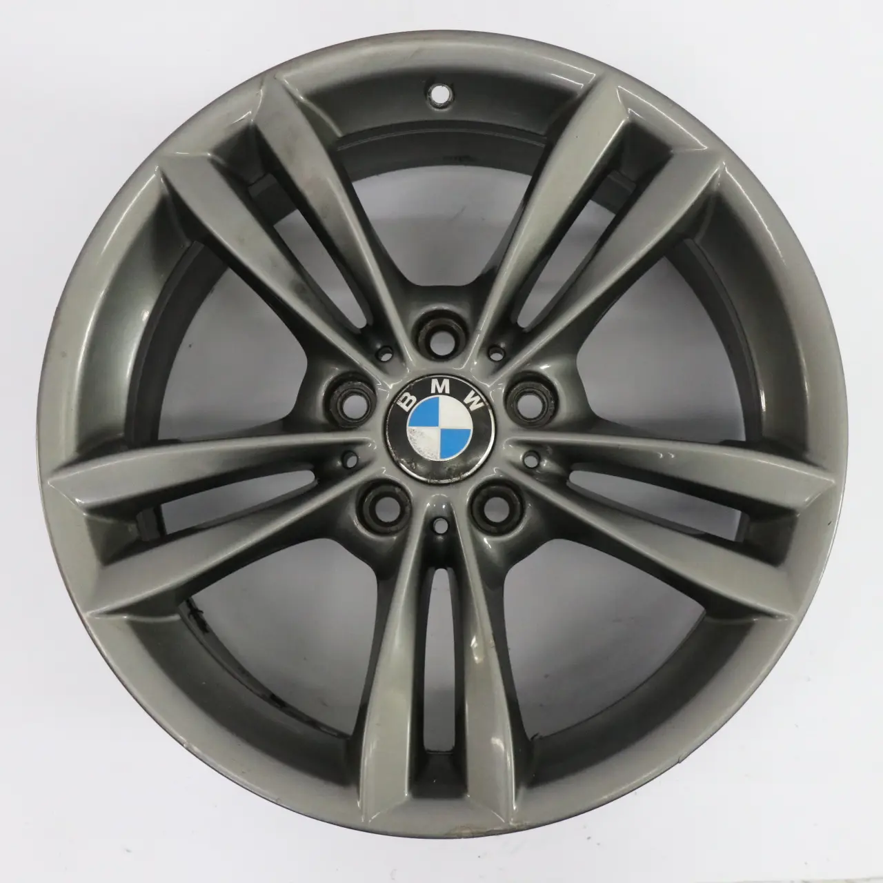 BMW F30 F31 LCI Cerchio lega posteriore grigio 18" V Spoke 8,5J ET:47 6866398