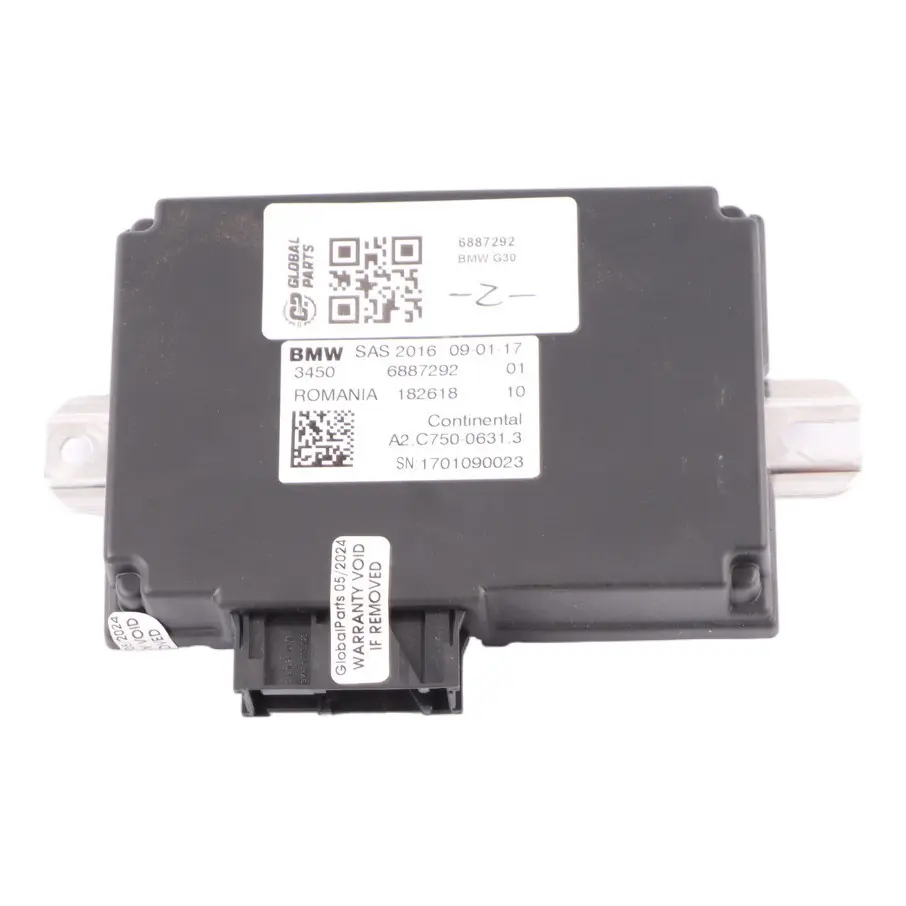 SAS Control Unit Module ECU Driver Assistance Device Module to BMW G11 G30 with Part number 6887292 BMW G11 G30 SAS Control Unit Module ECU Driver Assistance Device Module - SKU 6887292 - Part number 6887292