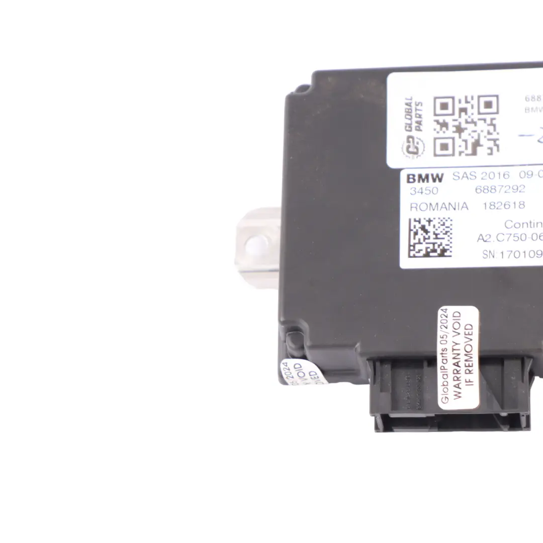 SAS Control Unit Module ECU Driver Assistance Device Module to BMW G11 G30 with Part number 6887292 BMW G11 G30 SAS Control Unit Module ECU Driver Assistance Device Module - SKU 6887292 - Part number 6887292