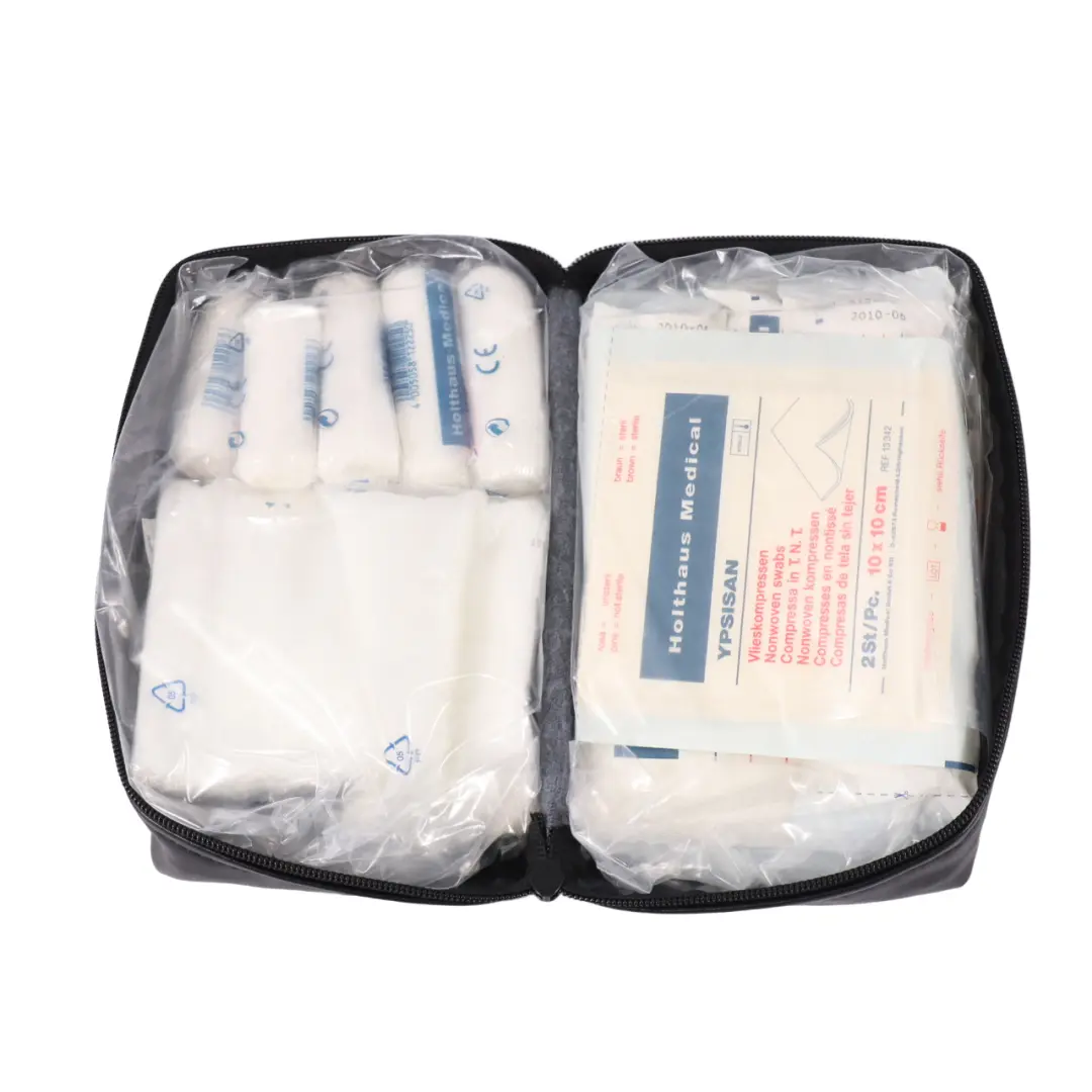 BMW &amp; MINI Universal First Aid Emergency Medical Kit Black Pouch - SKU 6949966-3 - Part number 6949966