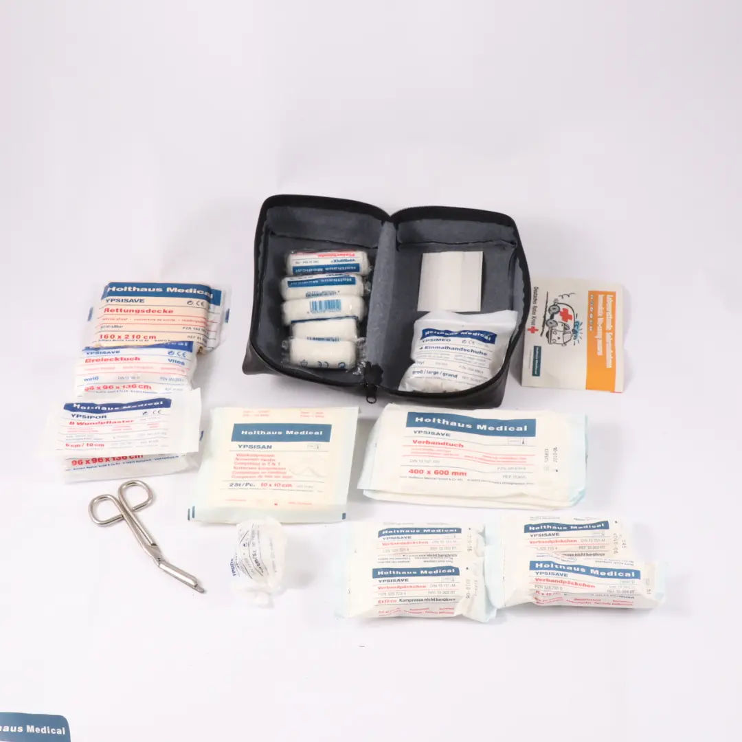 BMW &amp; MINI Universal First Aid Emergency Medical Kit Black Pouch - SKU 6949966-3 - Part number 6949966