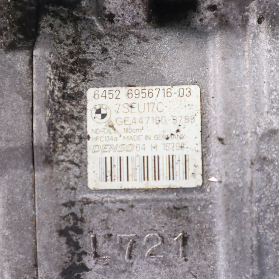 Gasolina N51 N52 Aire Acondicionado A/C Compresor para BMW E81 E87 E90 E93 con número de pieza 6956716 BMW E81 E87 E90 E93 Gasolina N51 N52 Aire Acondicionado A/C Compresor - SKU 6956716-2 - Número de pieza 6956716