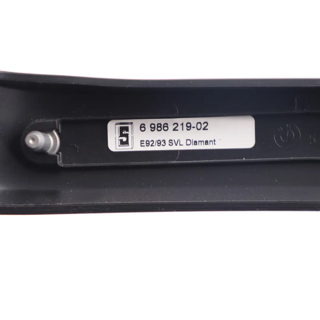 Decorative Interior Strip Rear Left N/S Panel Diamant Schwarz to BMW E92 with Part number 6986219 BMW E92 Decorative Interior Strip Rear Left N/S Panel Diamant Schwarz - SKU 69582465-3 - Part number 6986219