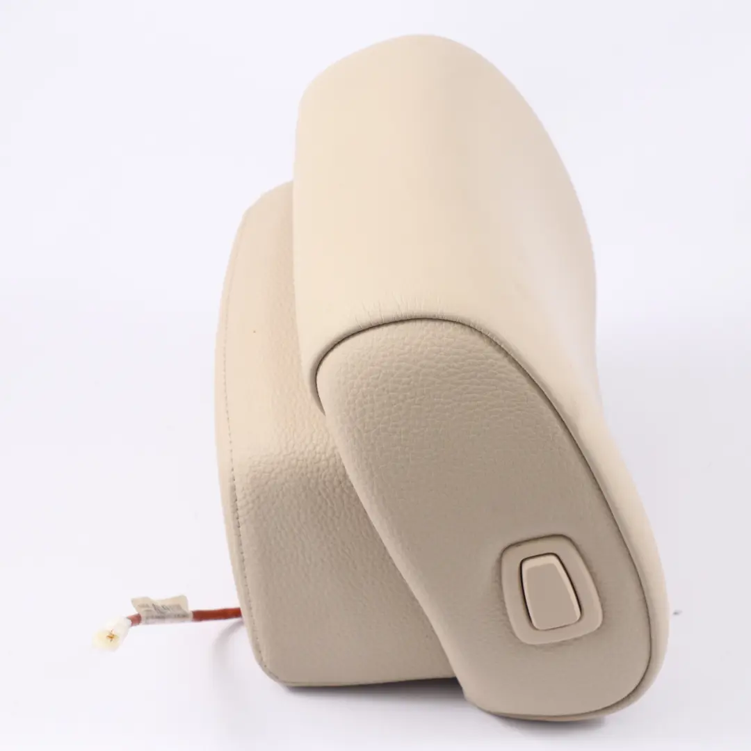 Front Left Seat N/S Headrest Leather Cream Beige to BMW E93 Convertible with Part number 6989959 BMW E93 Convertible Front Left Seat N/S Headrest Leather Cream Beige - SKU 6989959 - Part number 6989959