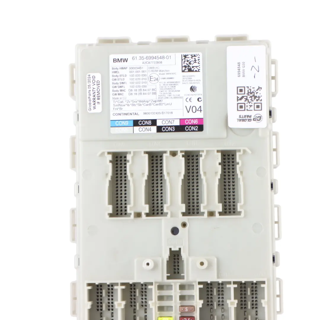 BMW G30 G31 Body Control Comfort Module Unit FEM BDC ECU V04 - SKU 6994548 - Part number 6994548