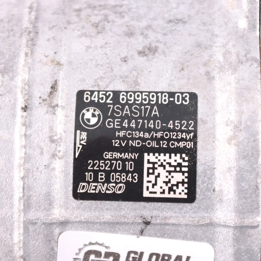 Compresor Aire Acondicionado BMW G30 G32GT G14 Air Con A/C Pump para con número de pieza 6995918 Compresor Aire Acondicionado BMW G30 G32GT G14 Air Con A/C Pump - SKU 6995918 - Número de pieza 6995918