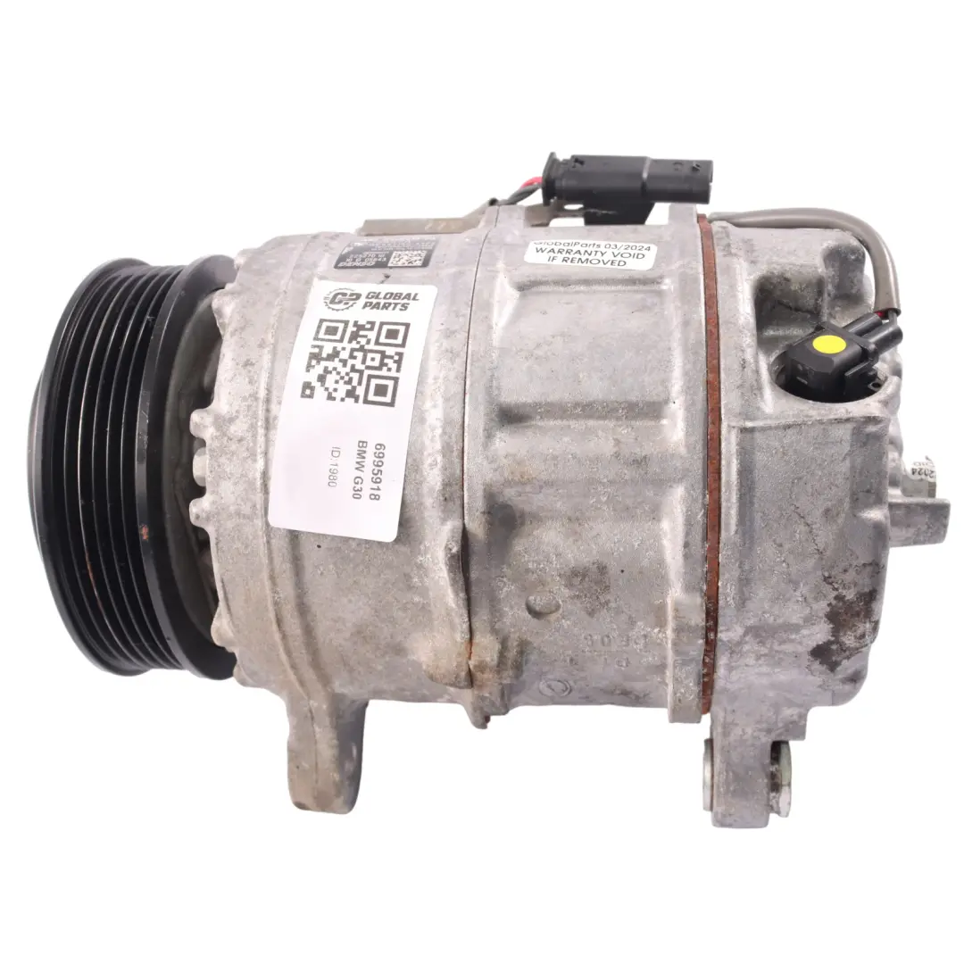condizionata BMW G30 G32GT G14 Air Con A/C Pump per Compressore aria con numero di parte 6995918 Compressore aria condizionata BMW G30 G32GT G14 Air Con A/C Pump - SKU 6995918 - Numero di parte 6995918