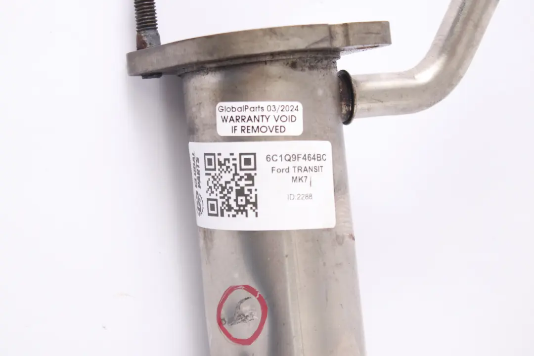 Valvola di raffreddamento EGR Tubo 6C1Q-9F464-BC per Ford Transit Mk7 2.4 TDCi con numero di parte 6C1Q9F464BC Ford Transit Mk7 2.4 TDCi Valvola di raffreddamento EGR Tubo 6C1Q-9F464-BC - SKU 6C1Q9F464BC - Numero di parte 6C1Q9F464BC