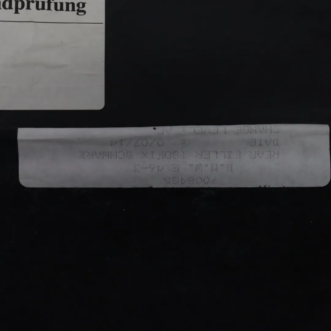 Asiento Trasero Banco Isofix Panel Cubierta Tira Cuero 8099839 para BMW E46 Touring con número de pieza 7001898 BMW E46 Touring Asiento Trasero Banco Isofix Panel Cubierta Tira Cuero 8099839 - SKU 7001898 - Número de pieza 7001898
