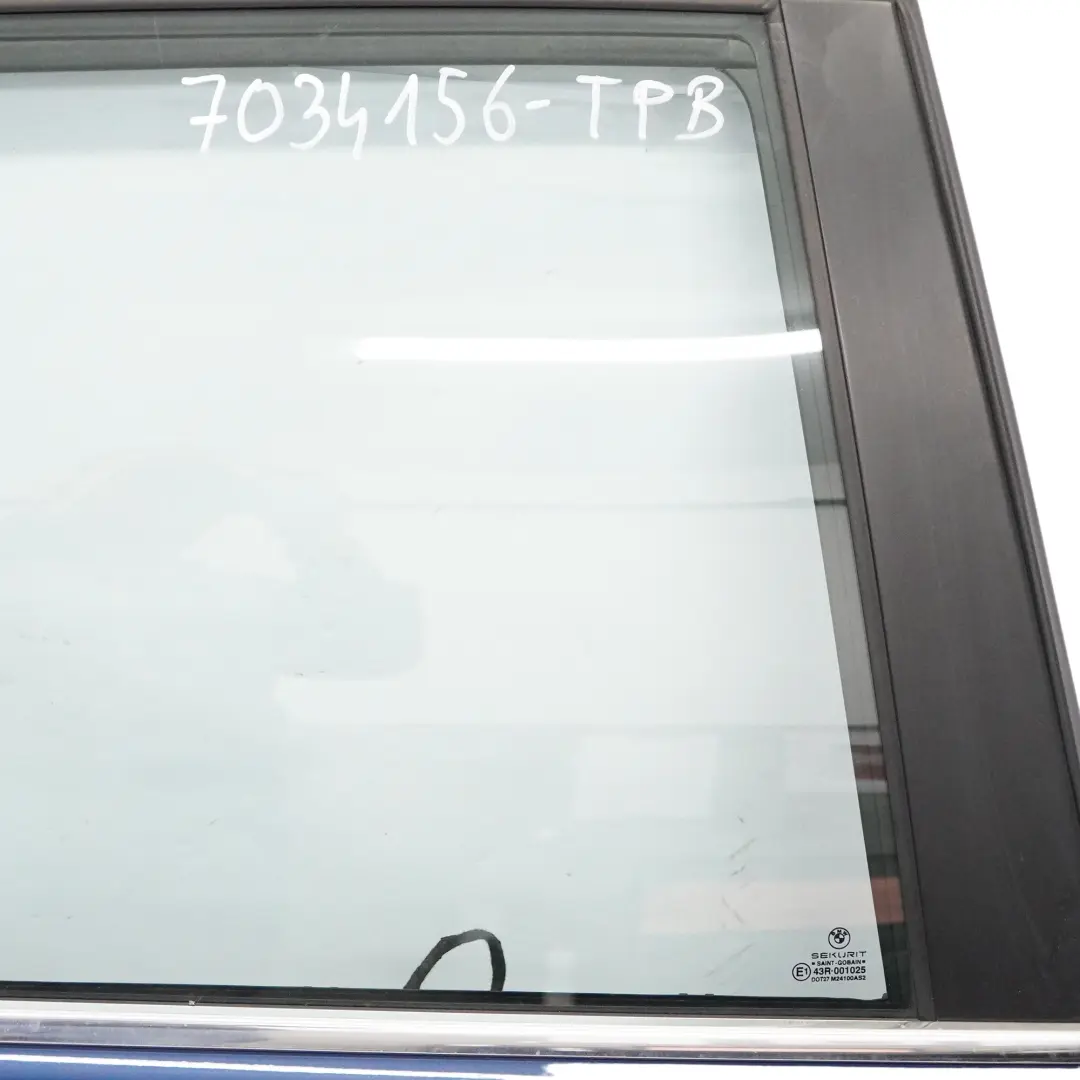 BMW E46 Touring Puerta Trasera Derecha Topasblau Topaz Azul Metalizado - 364 - SKU 7034156-TPB - Número de pieza 7034156