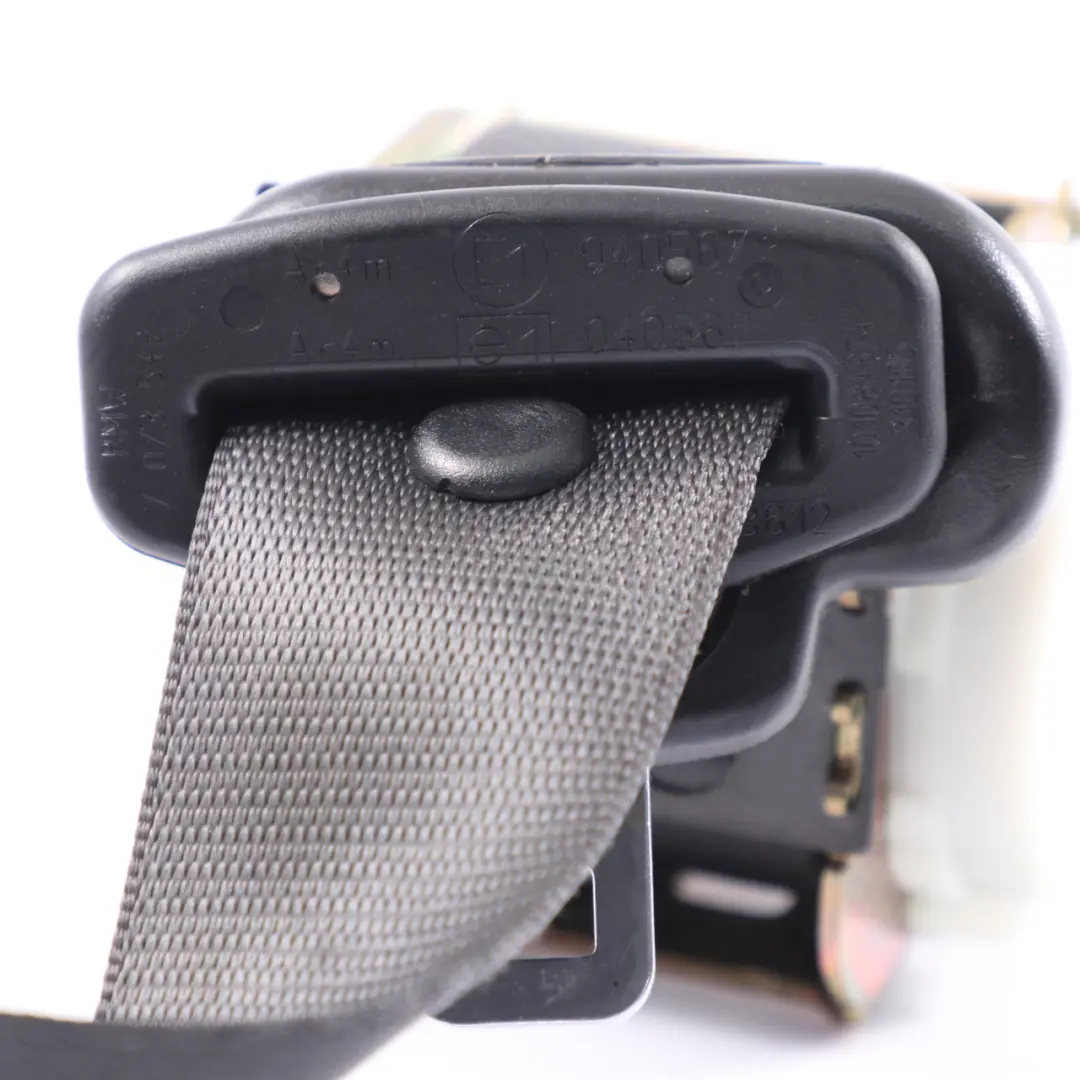Seat Belt BMW E63 Rear Seat Safety Belt Right Left BasaltGrau - SKU 7073542 - Part number 9132833