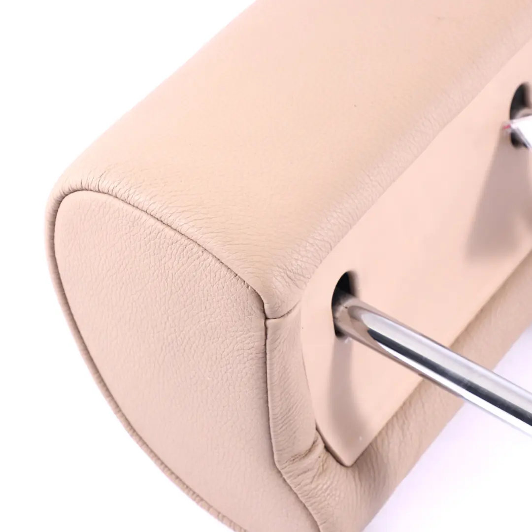 Headrest Front Left Right N/O/S Seat Cover Light Beige Leather to BMW X5 E53 Seat with Part number 7077610 BMW X5 E53 Seat Headrest Front Left Right N/O/S Seat Cover Light Beige Leather - SKU 7077610 - Part number 7077610