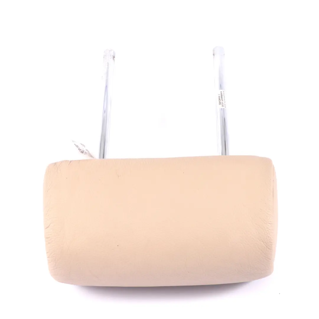 Headrest Front Left Right N/O/S Seat Cover Light Beige Leather to BMW X5 E53 Seat with Part number 7077610 BMW X5 E53 Seat Headrest Front Left Right N/O/S Seat Cover Light Beige Leather - SKU 7077610 - Part number 7077610
