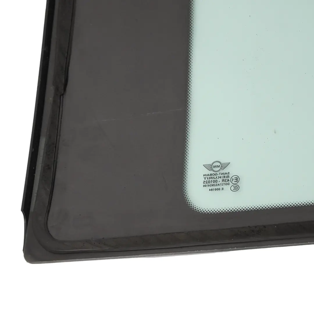 Side Quarter Window Glass Rear Right O/S Green AS2 TV to Mini R50 R53 with Part number 7112302 Mini R50 R53 Side Quarter Window Glass Rear Right O/S Green AS2 TV - SKU 7112302-1 - Part number 7112302