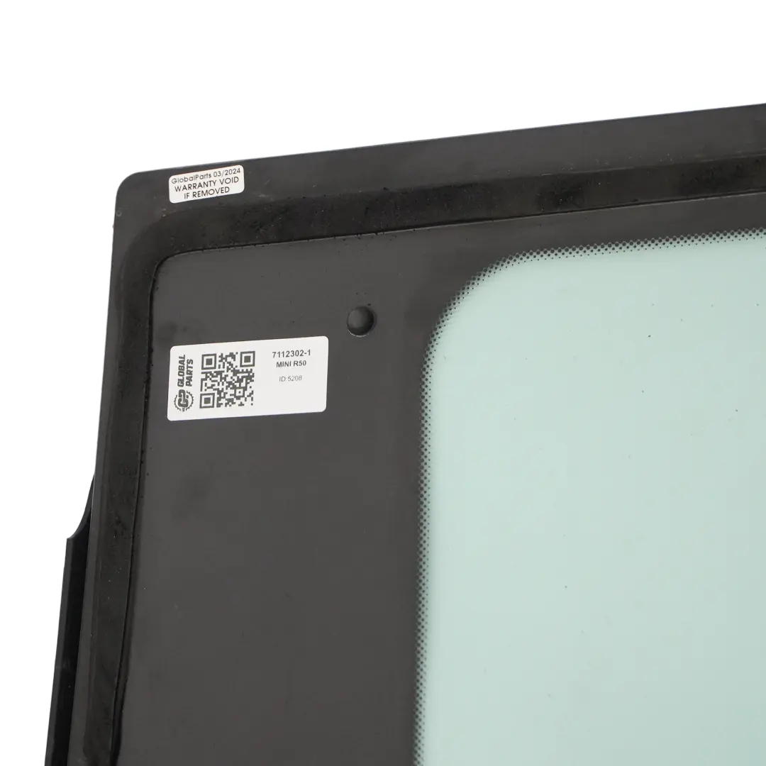 Mini R50 R53 Cristal Ventana Lateral Trasera Derecha Verde Embellecedor - SKU 7112302-1 - Número de pieza 7112302