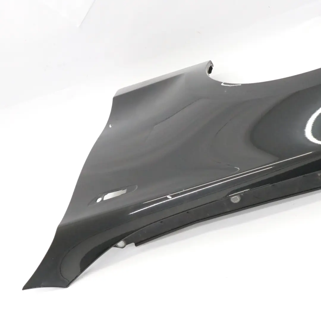 Side Panel Wing Fender Front Left N/S Black Sapphire Metallic - 475 to BMW E81 E87 with Part number 7133227 BMW E81 E87 Side Panel Wing Fender Front Left N/S Black Sapphire Metallic - 475 - SKU 7133227-BS3 - Part number 7133227