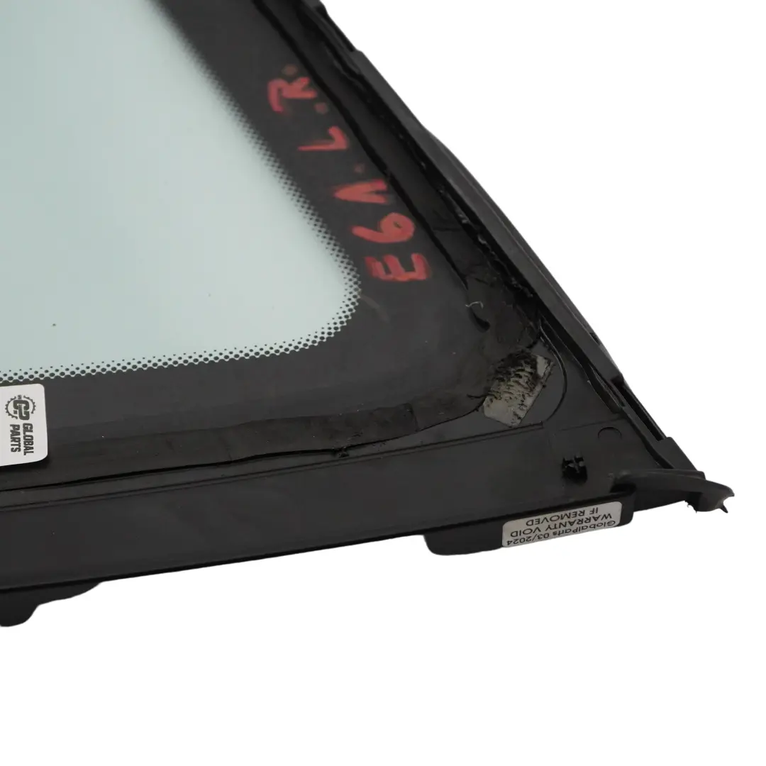 BMW E61 Touring Cuarto de cristal trasero izquierdo Ventana lateral AS2 - SKU 7163601-1 - Número de pieza 7163601