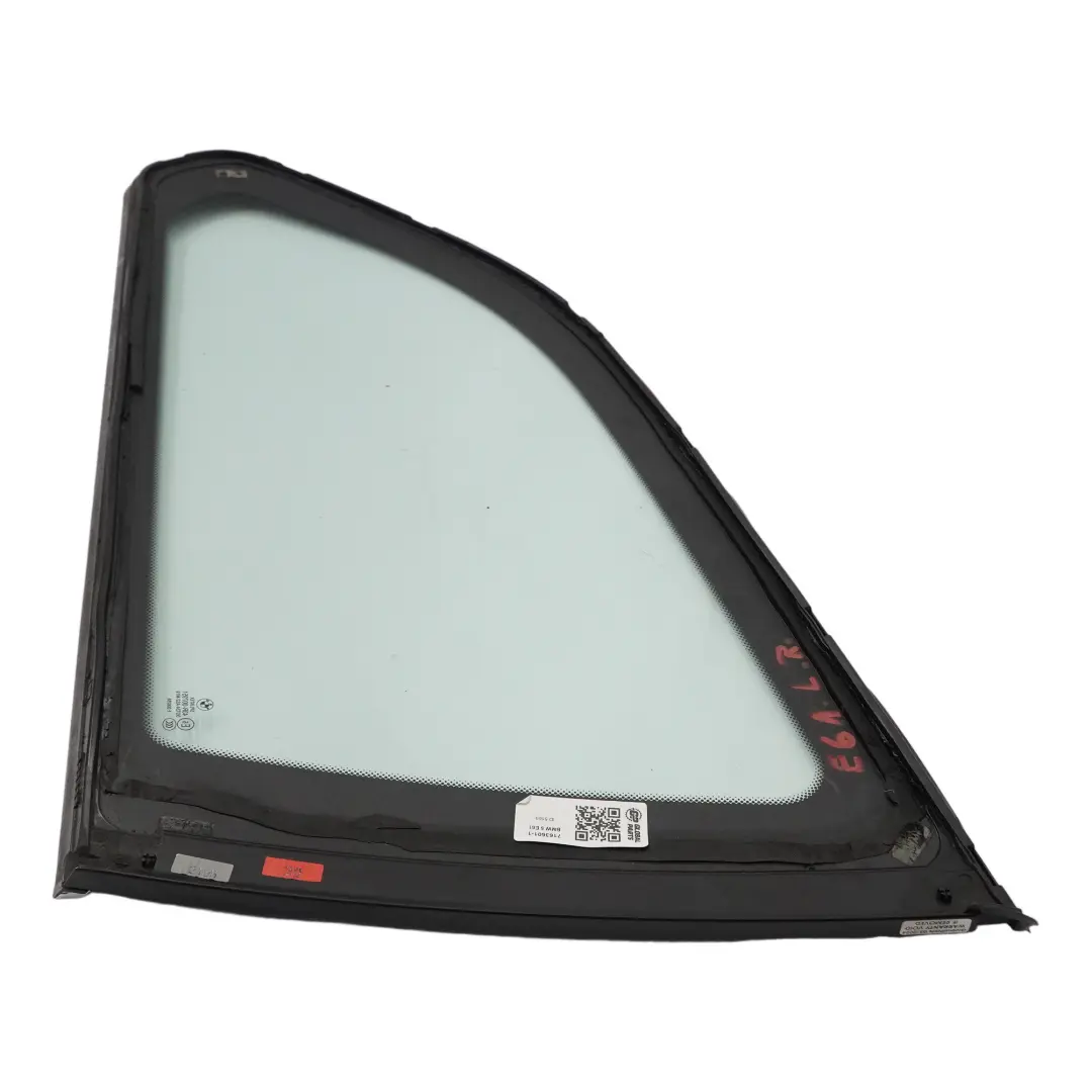 Quarter Glass Rear Left N/S Side Window Green AS2 BMW E61 Touring - SKU 7163601-1 - Part number 7163601