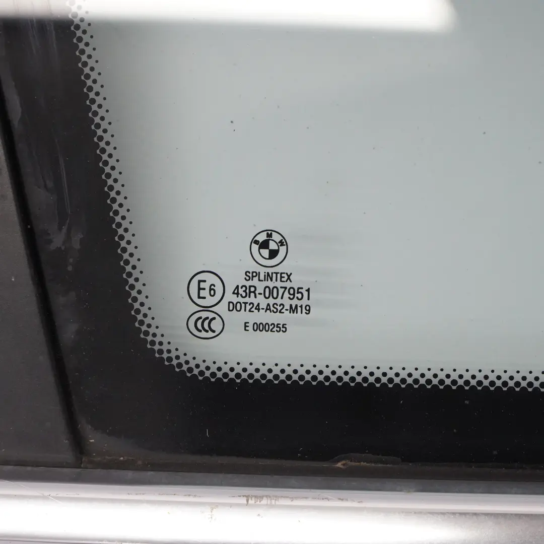 Quarter Glass Rear Left N/S Side Window Green AS2 BMW E61 Touring - SKU 7163601-1 - Part number 7163601