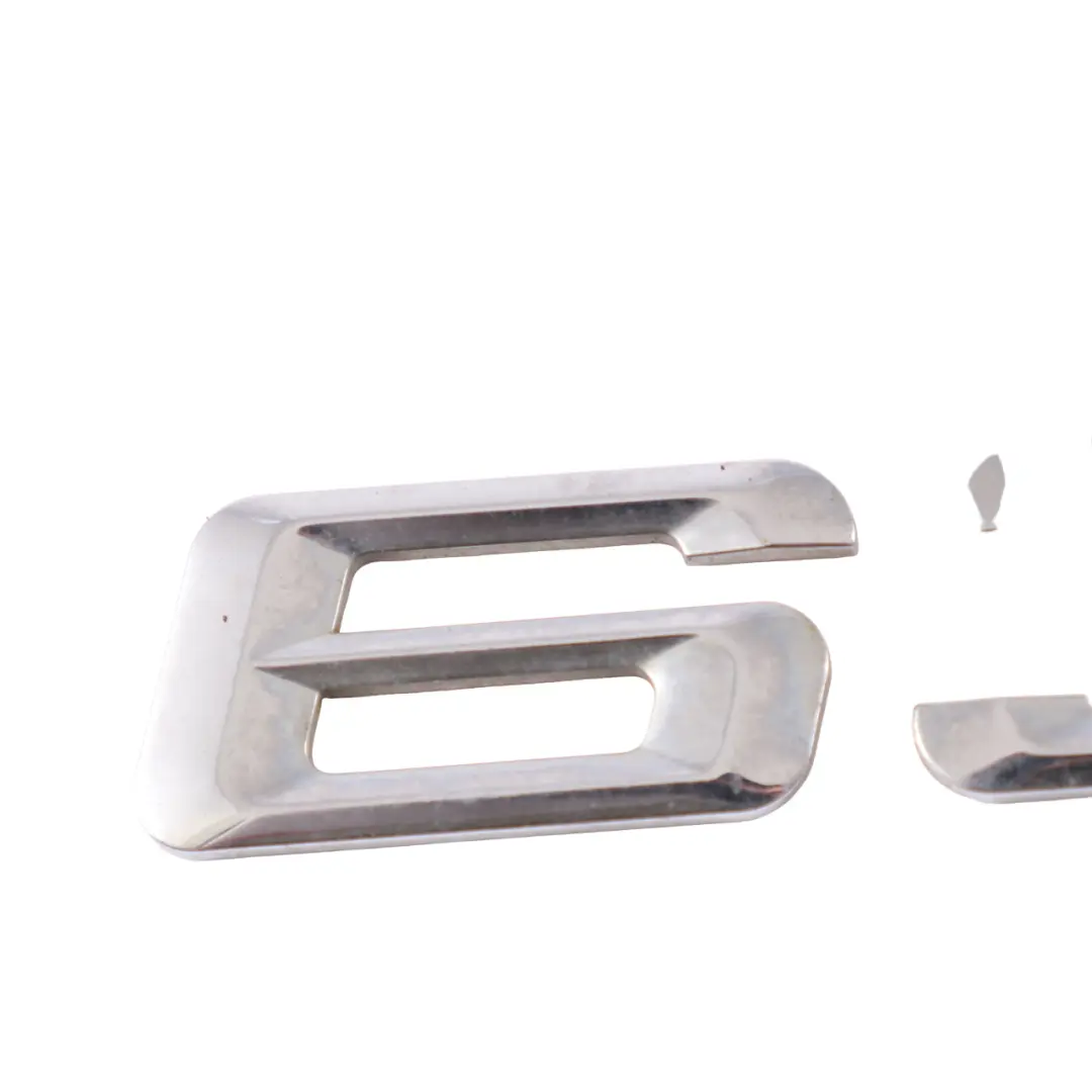 Emblem BMW E63 E64 Petrol N52 Trunk Lid Rear Lettering 630i Logo to with Part number 7163792 Emblem BMW E63 E64 Petrol N52 Trunk Lid Rear Lettering 630i Logo - SKU 7163792 - Part number 7163792