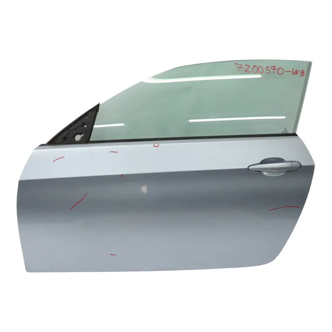Porta anteriore sinistra Blu acqua metallizzato - 896 per BMW E92 E93 con numero di parte 7200569 BMW E92 E93 Porta anteriore sinistra Blu acqua metallizzato - 896 - SKU 7200569-WB - Numero di parte 7200569