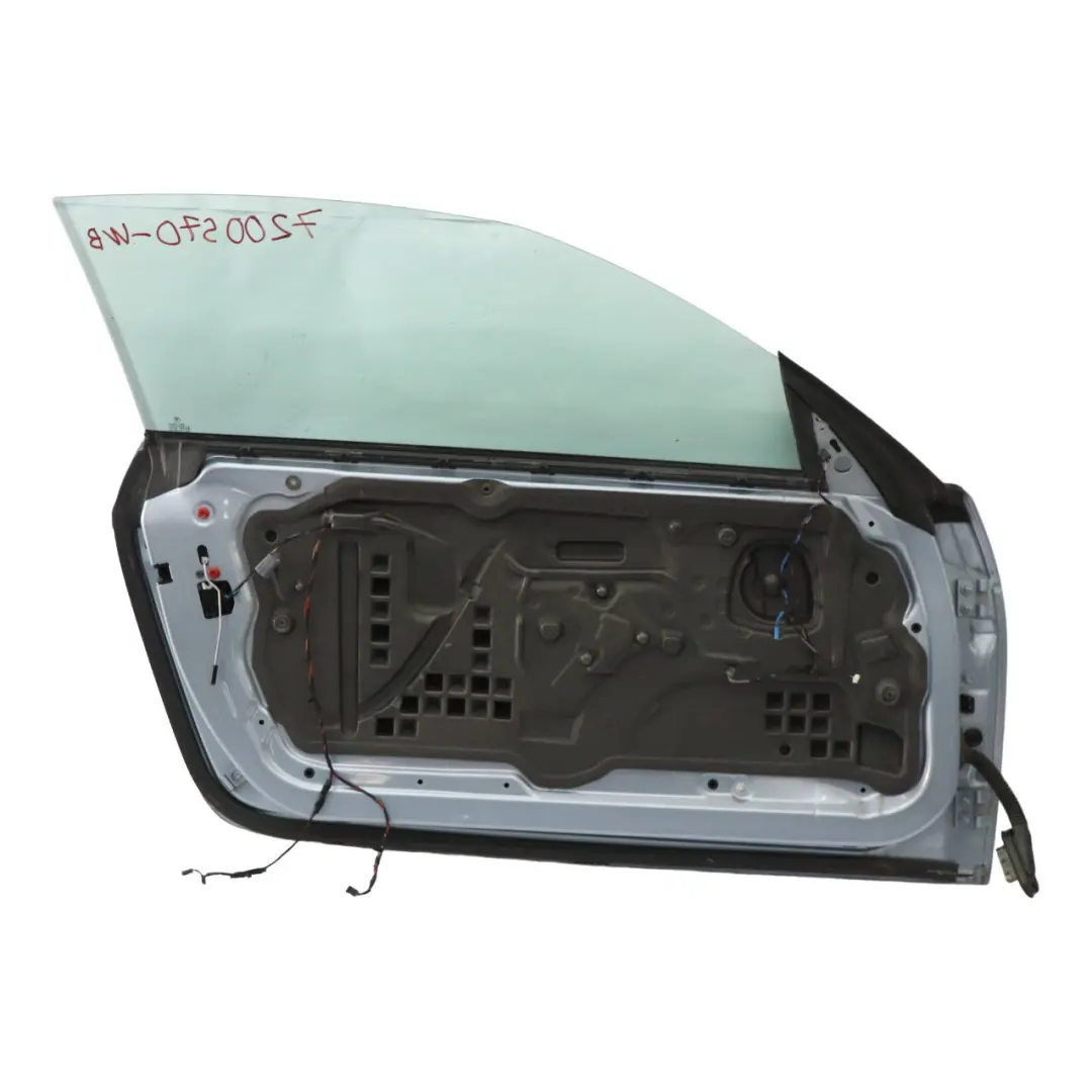 Porta anteriore sinistra Blu acqua metallizzato - 896 per BMW E92 E93 con numero di parte 7200569 BMW E92 E93 Porta anteriore sinistra Blu acqua metallizzato - 896 - SKU 7200569-WB - Numero di parte 7200569