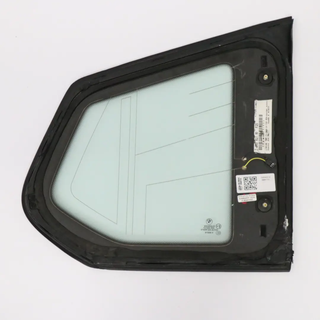 Window Glass Side Rear Left Quarter AS2 Green Glazing Cover to BMW X3 F25 with Part number 7205627 BMW X3 F25 Window Glass Side Rear Left Quarter AS2 Green Glazing Cover - SKU 7205627-2 - Part number 7205627