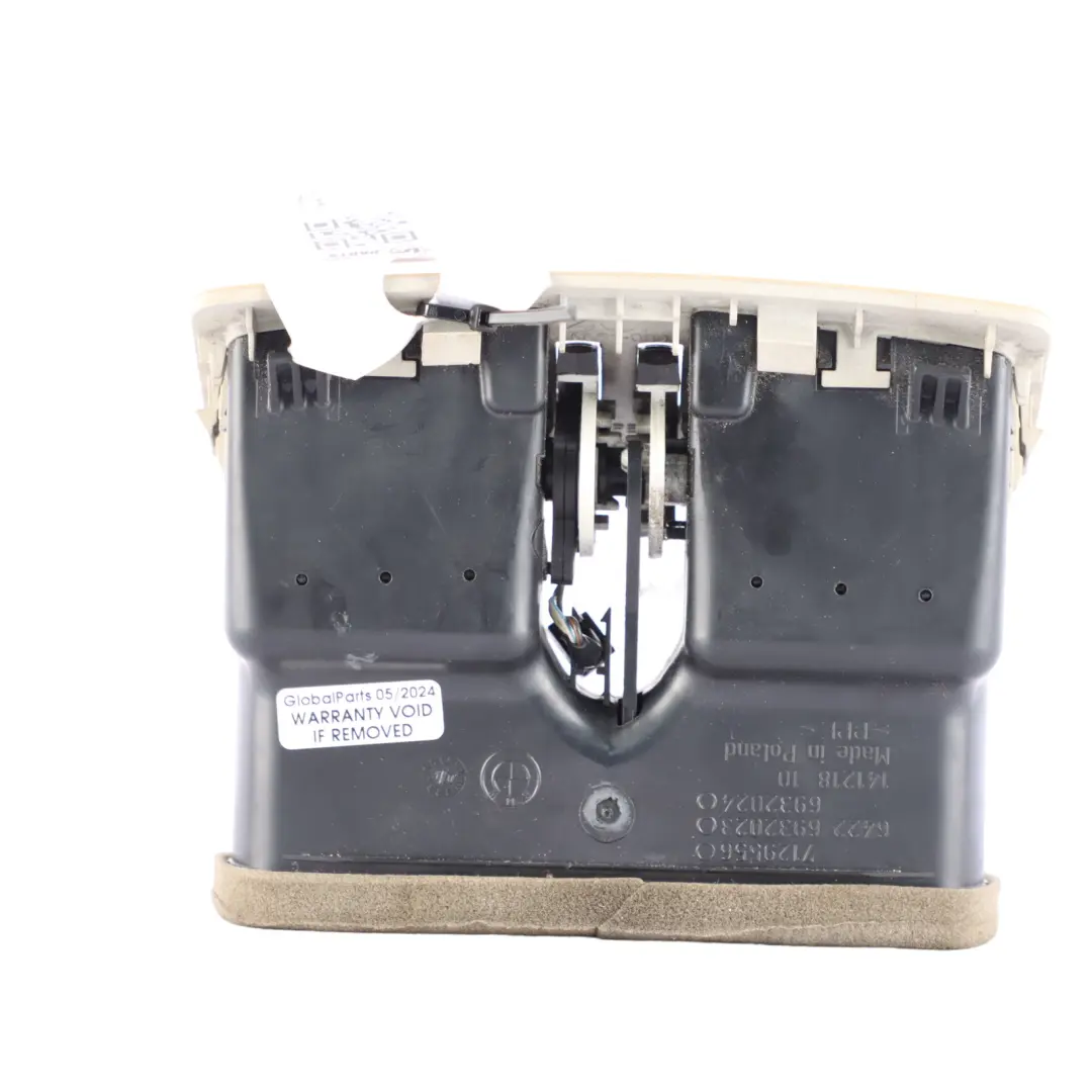 BMW E90 E91 Rear Centre Console Air Grille Vent Beige 6932023 - SKU 7210648-1 - Part number 7210648