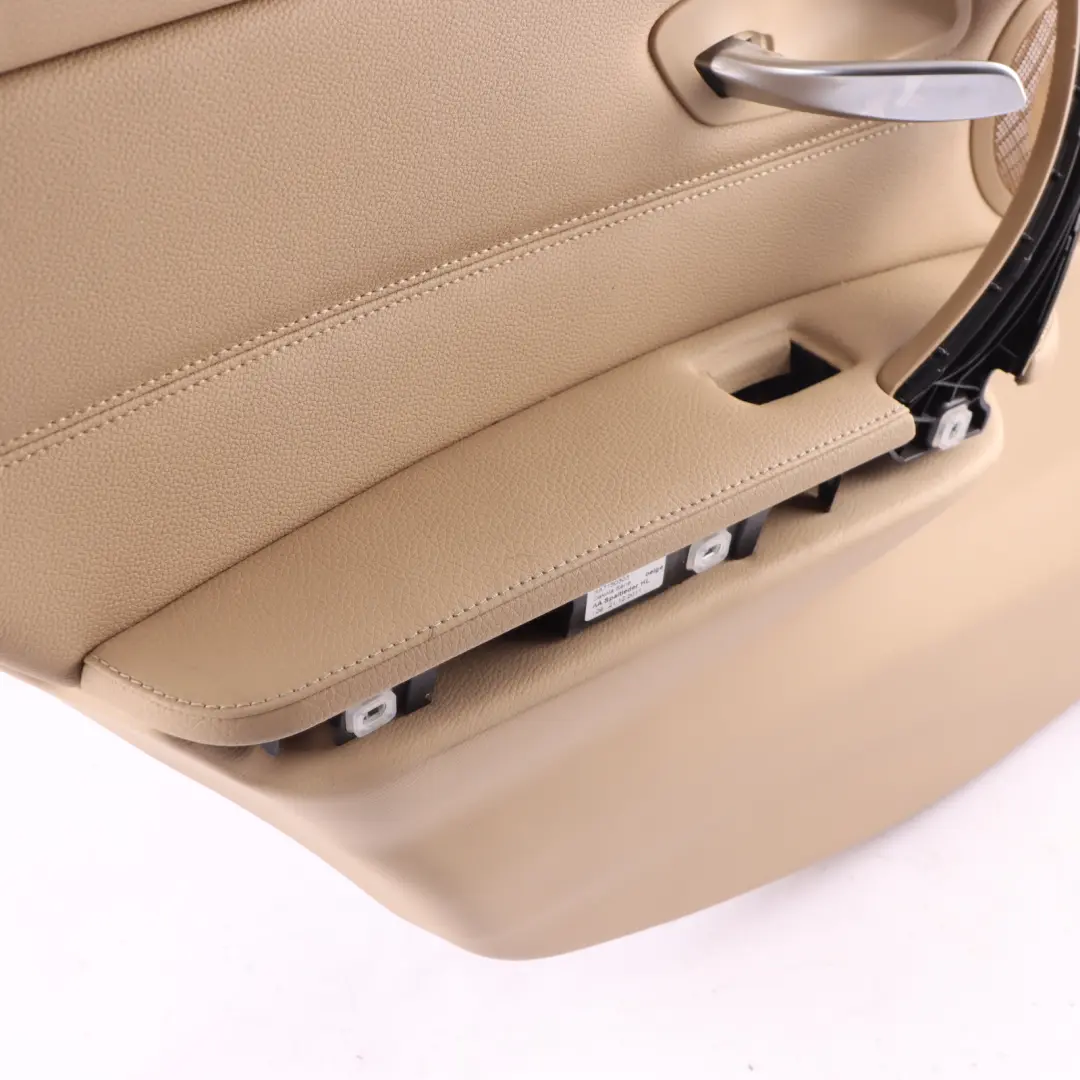 BMW E91 LCI Door Card Rear Left N/S Door Lining Beige Leather Trim Panel - SKU 7217623 - Part number 7217623