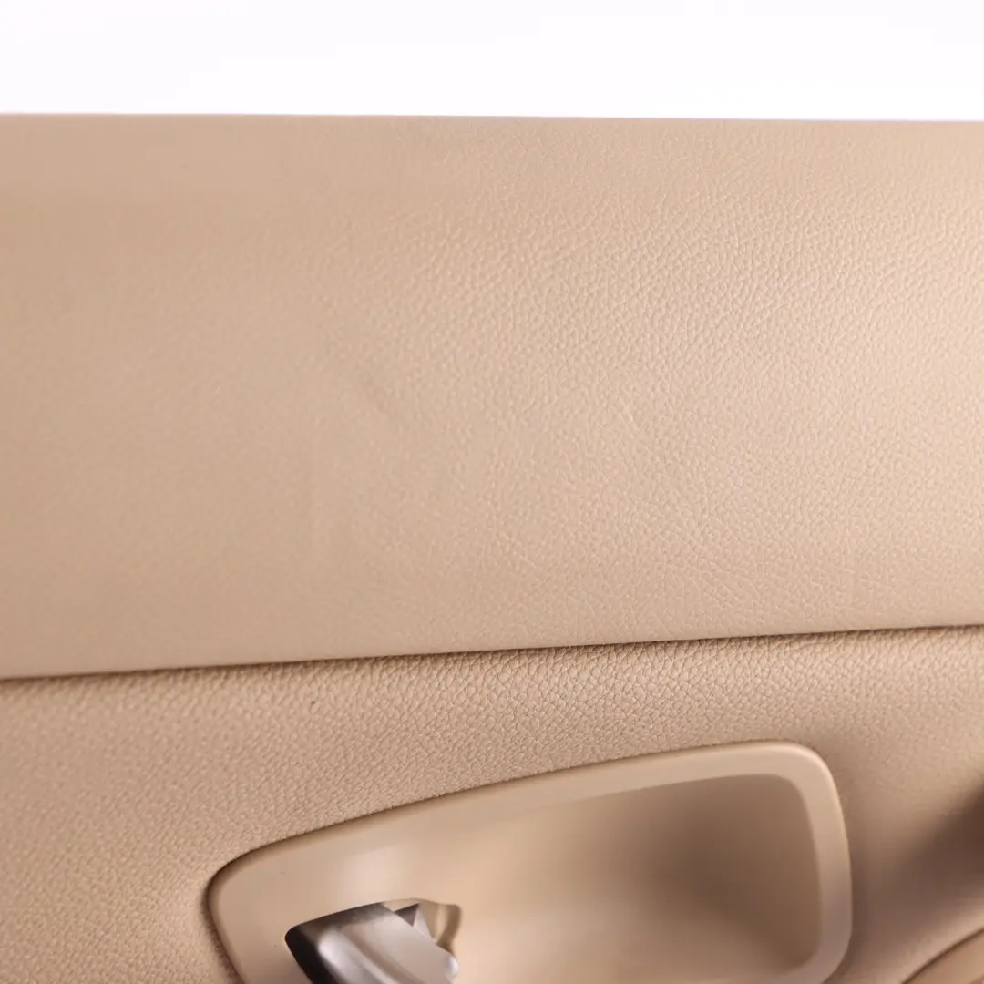 BMW E91 LCI Door Card Rear Left N/S Door Lining Beige Leather Trim Panel - SKU 7217623 - Part number 7217623