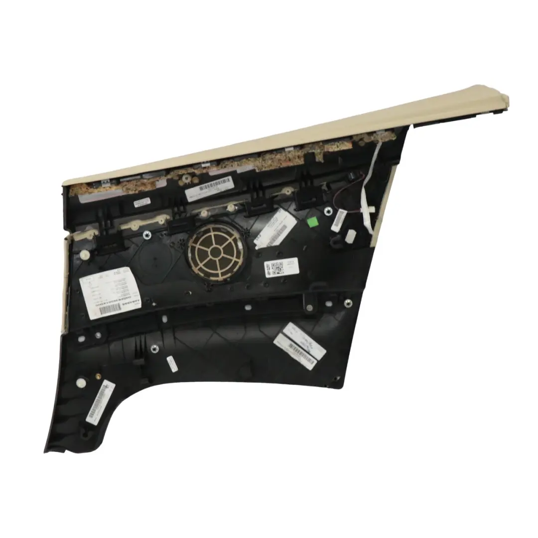 Trasero Izquierdo Panel Lateral Forro Cuero Crema Beige para BMW 3 E93 Cabrio con número de pieza 7218919 BMW 3 E93 Cabrio Trasero Izquierdo Panel Lateral Forro Cuero Crema Beige - SKU 7218919 - Número de pieza 7218919