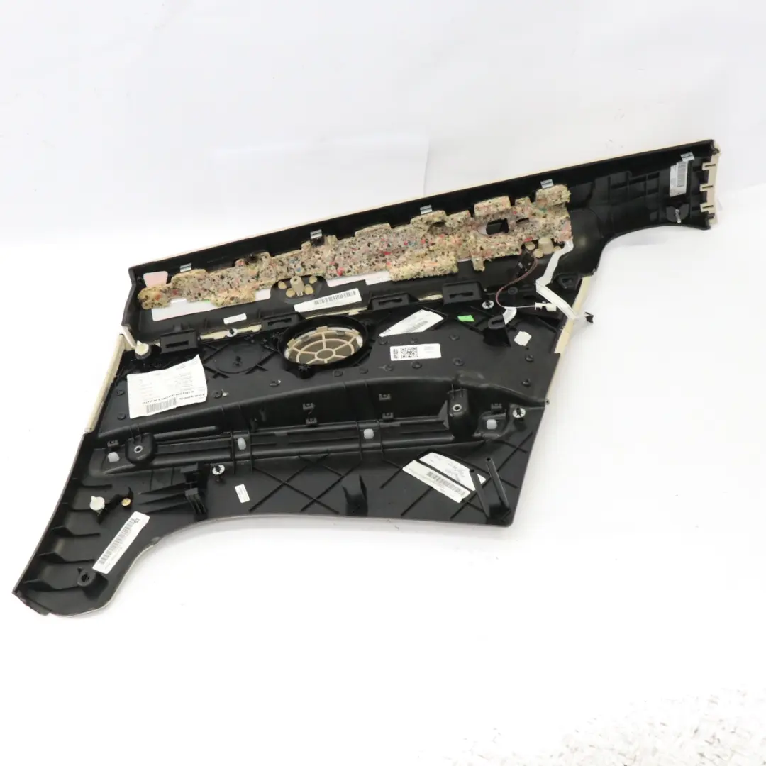 BMW E93 Cabrio Rear Left N/S Lateral Trim Panel Lining Leather Cream Beige - SKU 7218919 - Part number 7218919