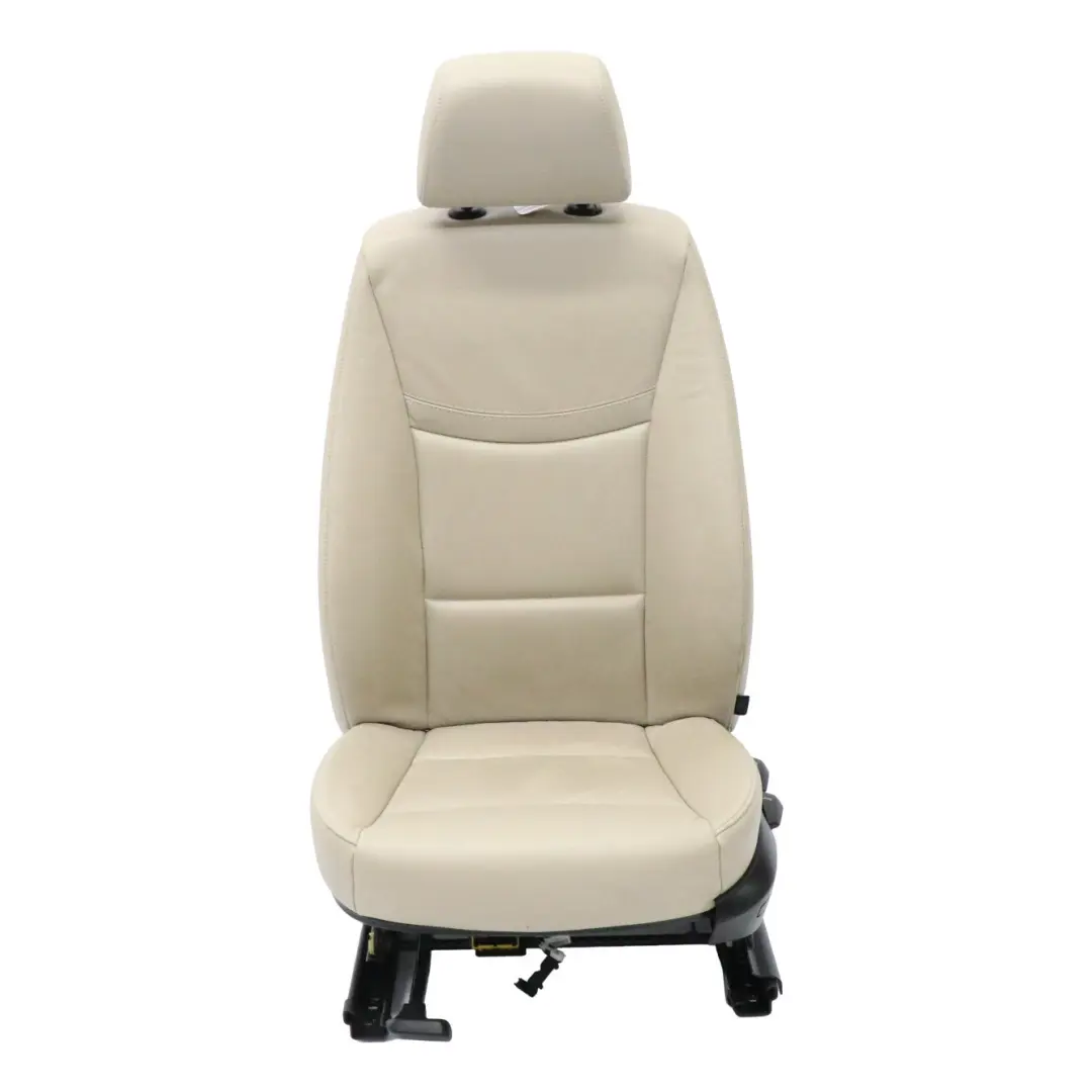 Front Left N/S Seat Leather Dakota Oyster Interior to BMW E90 E91 LCI with Part number 7257543 BMW E90 E91 LCI Front Left N/S Seat Leather Dakota Oyster Interior - SKU 7257543-4 - Part number 7257543