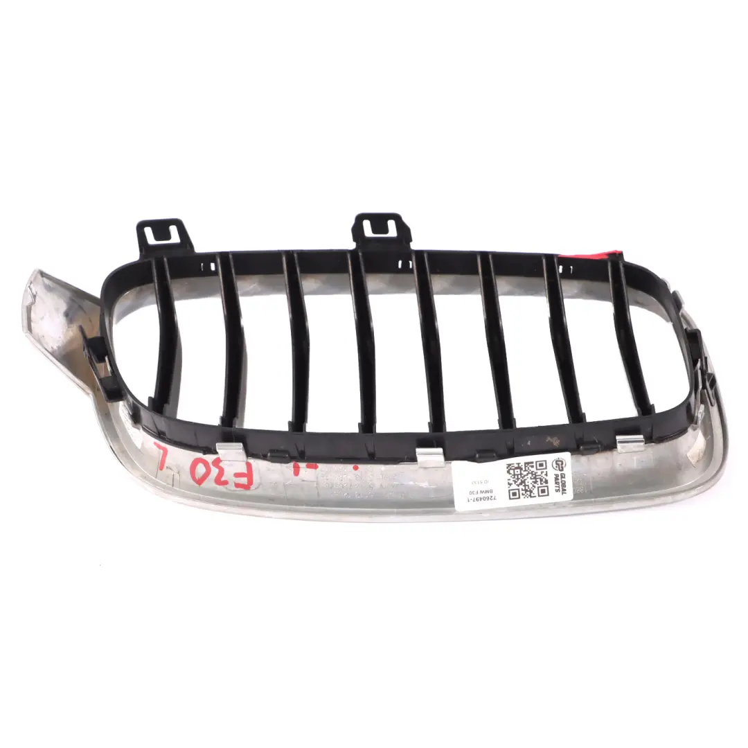 BMW F30 F31 LCI Parachoques Delantero Rejilla Marco Izquierdo Cromo - SKU 7260497-1 - Número de pieza 7260497