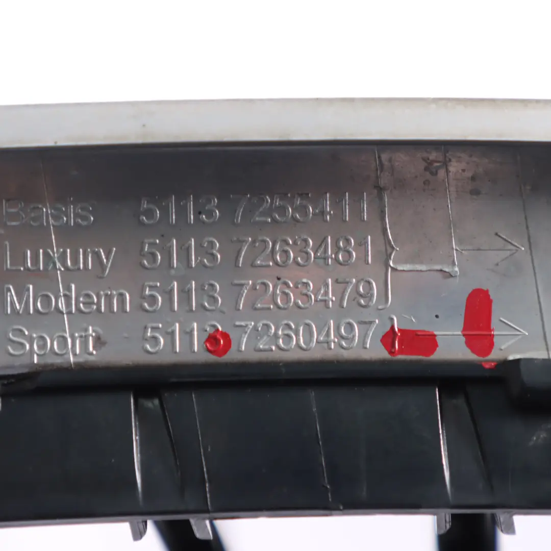 BMW F30 F31 LCI Nerka Grill Lewy Chrom - SKU 7260497-1 - Numer Części 7260497