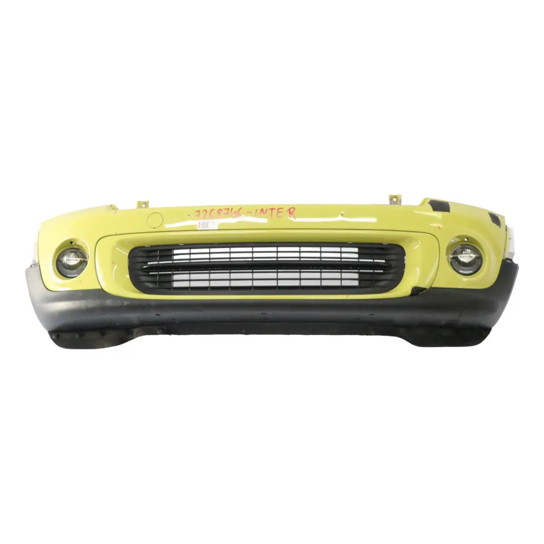  Front Bumper Mini R55 R56 LCI Complete Trim Panel Interchange Yellow - A95 - SKU 7268746-INTER - Part number 7268746