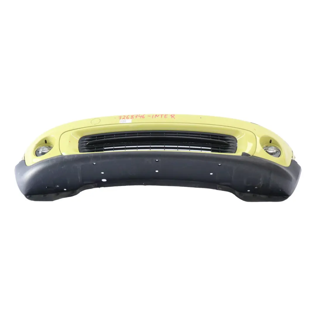  Front Bumper Mini R55 R56 LCI Complete Trim Panel Interchange Yellow - A95 - SKU 7268746-INTER - Part number 7268746