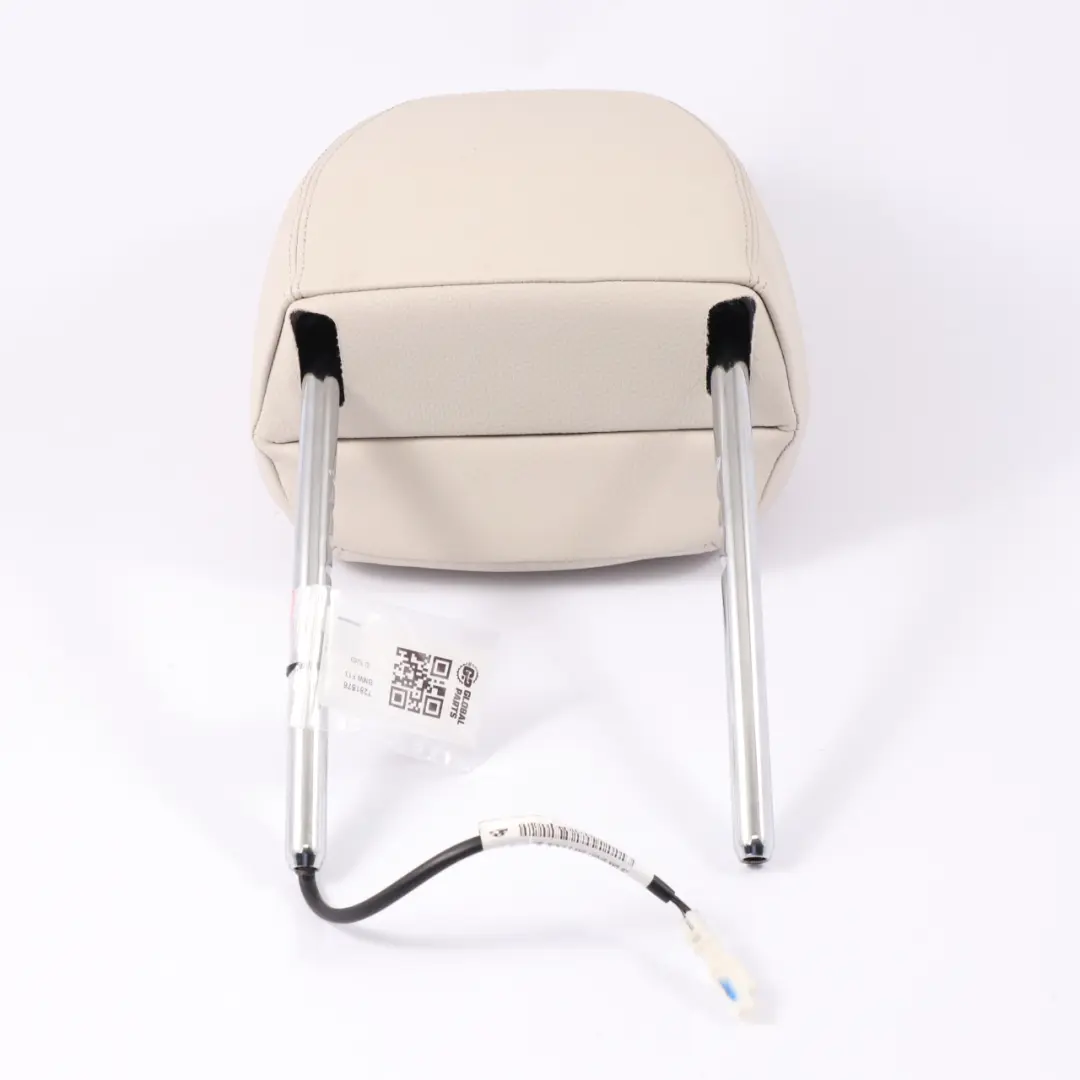 BMW F12 F13 Sitz Kopfstütze vorne rechts Leder Dakota Elfenbein Weiß - SKU 7281876 - Teilenummer 7281876