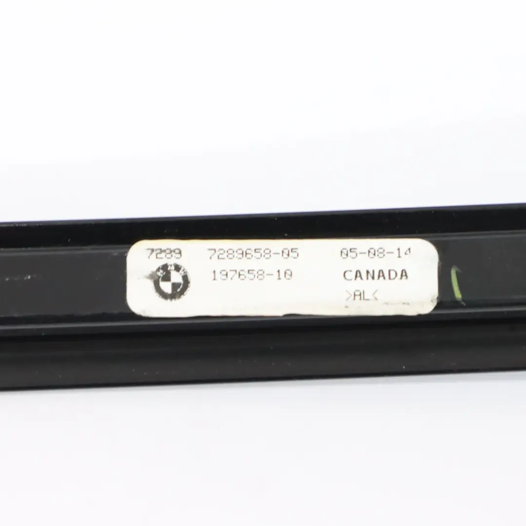 BMW X5 F15 Window Guide Rear Right O/S Web Cover Trim Strip High Gloss - SKU 7289658 - Part number 7289658