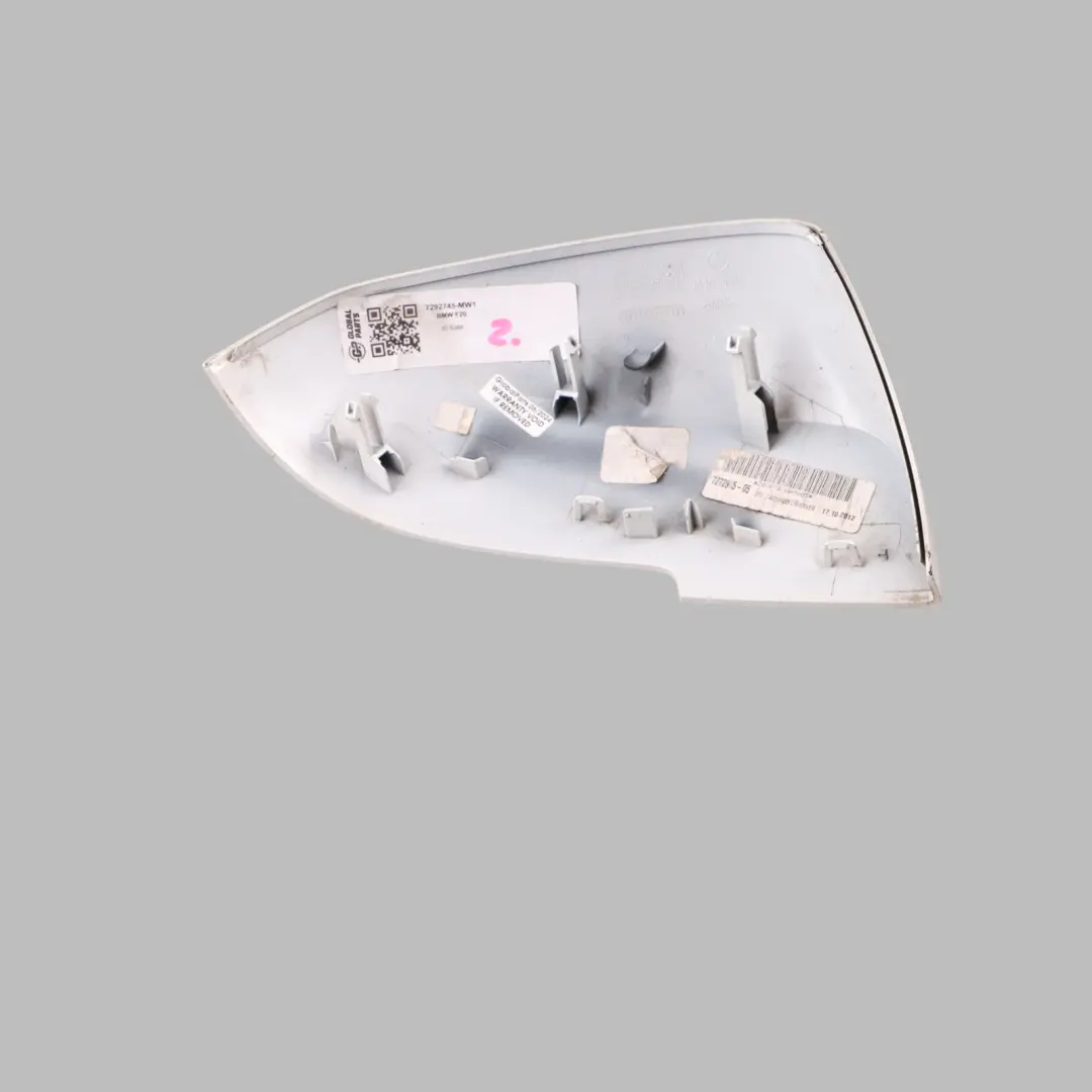 Wing Mirror Cover BMW F20 F21 F87 F30 F34 Cap Casing Left N/S Mineral White A96 to with Part number 7292745 Wing Mirror Cover BMW F20 F21 F87 F30 F34 Cap Casing Left N/S Mineral White A96 - SKU 7292745-MW1 - Part number 7292745