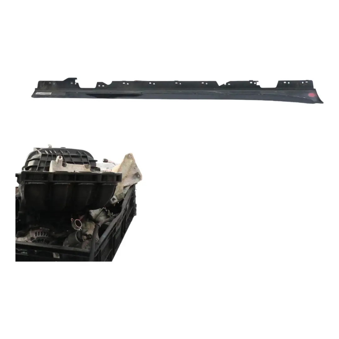 Striscia davanzale sinistra Gonna laterale Nero Zaffiro Metallizzato 475 per BMW F20 con numero di parte 7293553 BMW F20 Striscia davanzale sinistra Gonna laterale Nero Zaffiro Metallizzato 475 - SKU 7293553-BS2 - Numero di parte 7293553