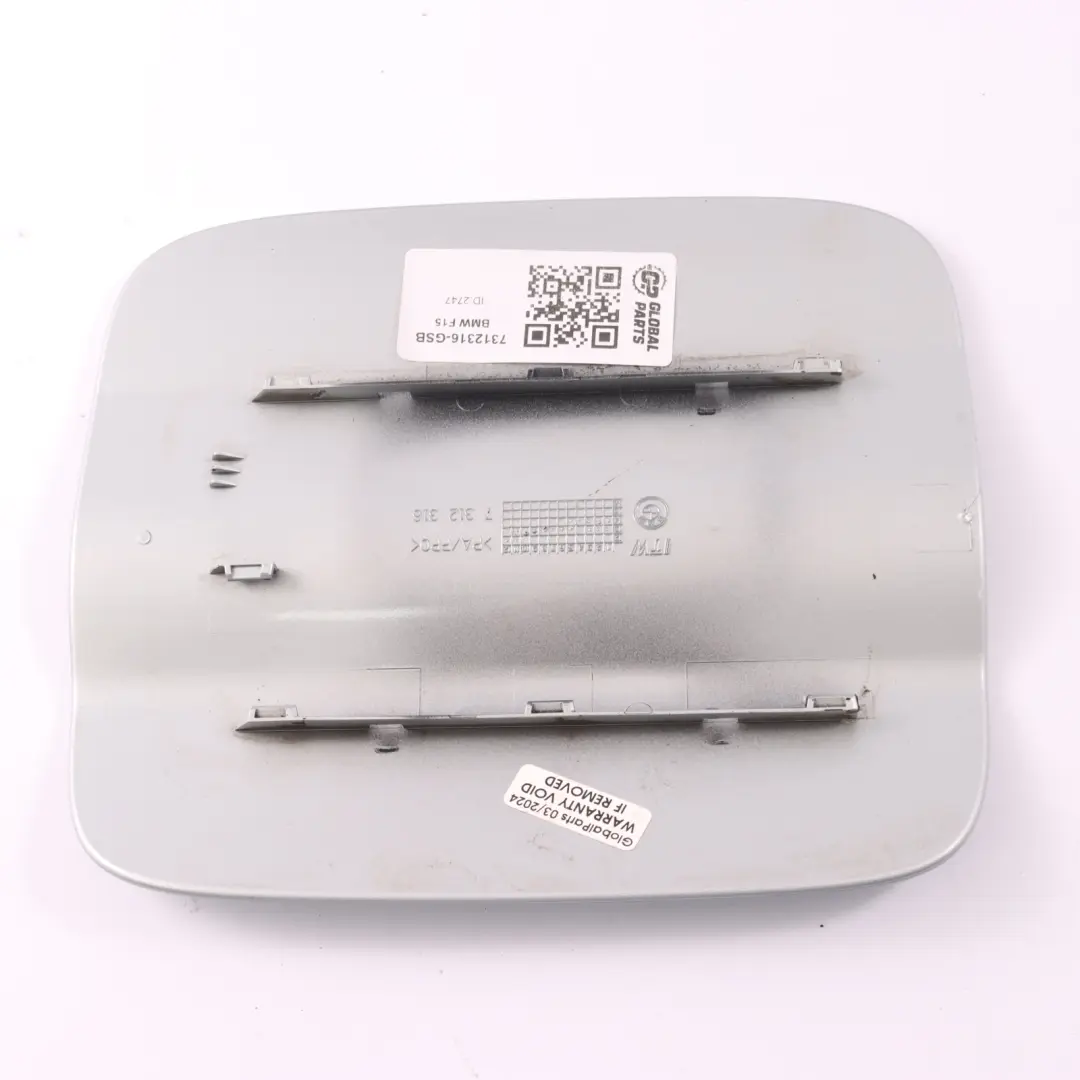 BMW X5 F15 Fill in Fuel Filler Cover Cap Glacier Silver Metallic A83 - SKU 7312316-GSB - Part number 7312316